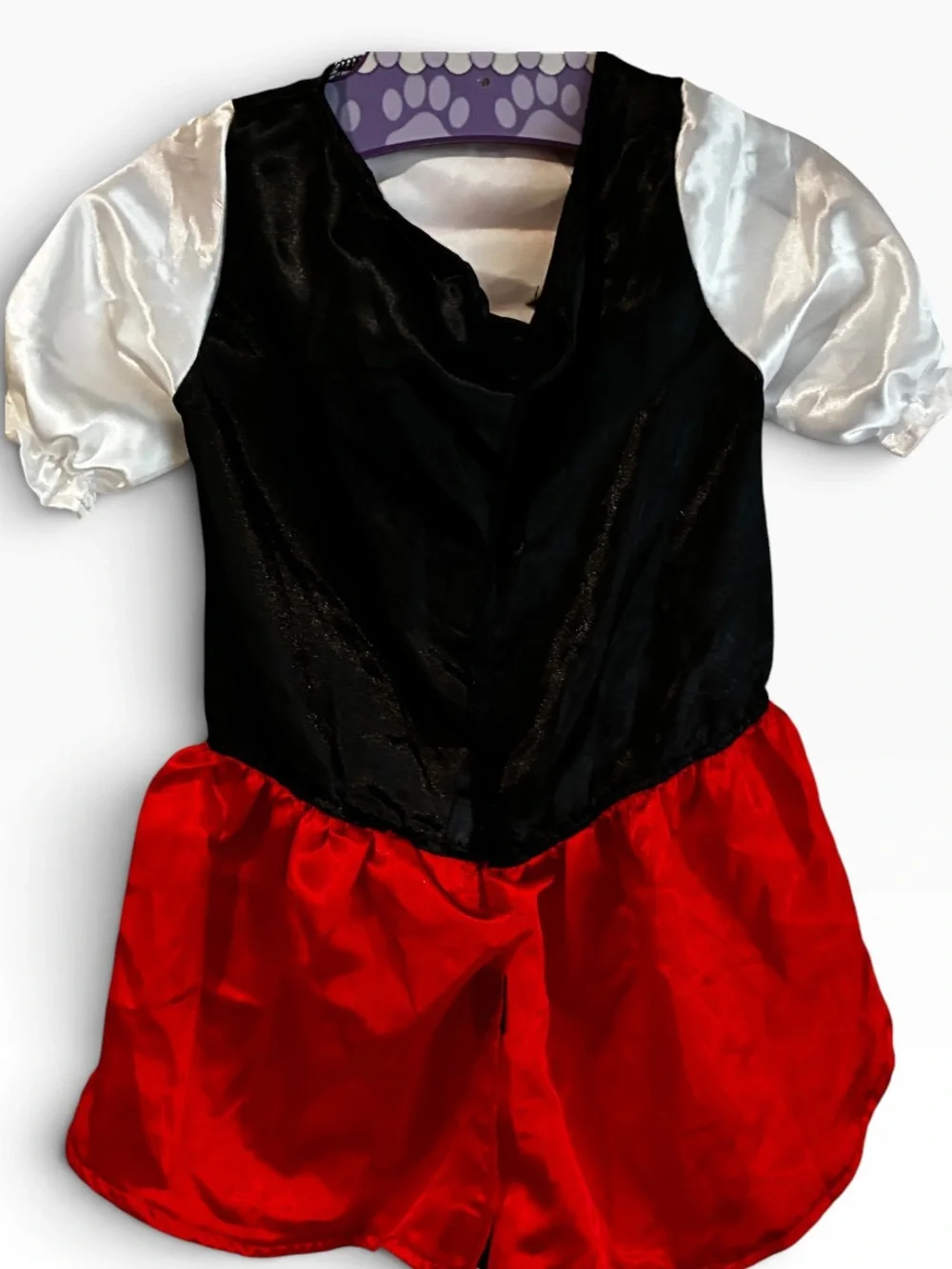 Rubie's Dog/Cat Red and White Little Hooded Dog Cape Costume Brand New